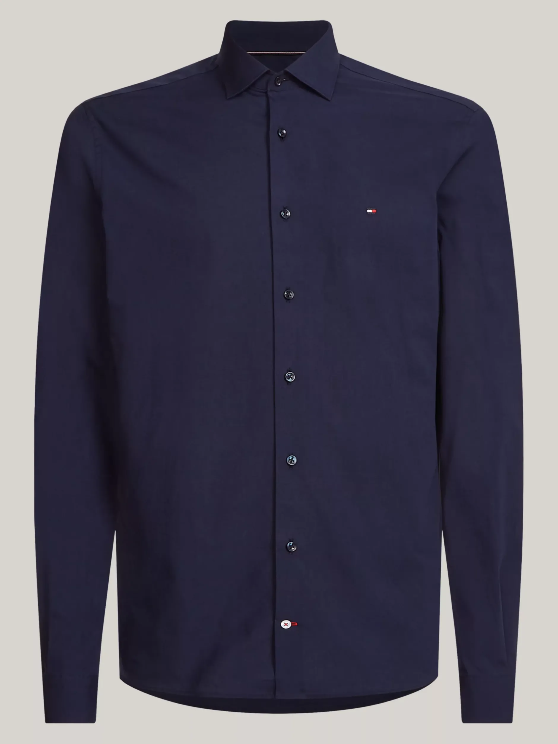 Koszule*Tommy Hilfiger Koszula O Wąskim Kroju Z Popeliny Wtechnologii Flex NAVY BLAZER