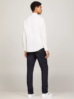 Koszule*Tommy Hilfiger Koszula O Wąskim Kroju Ze Stretchem CLASSIC WHITE
