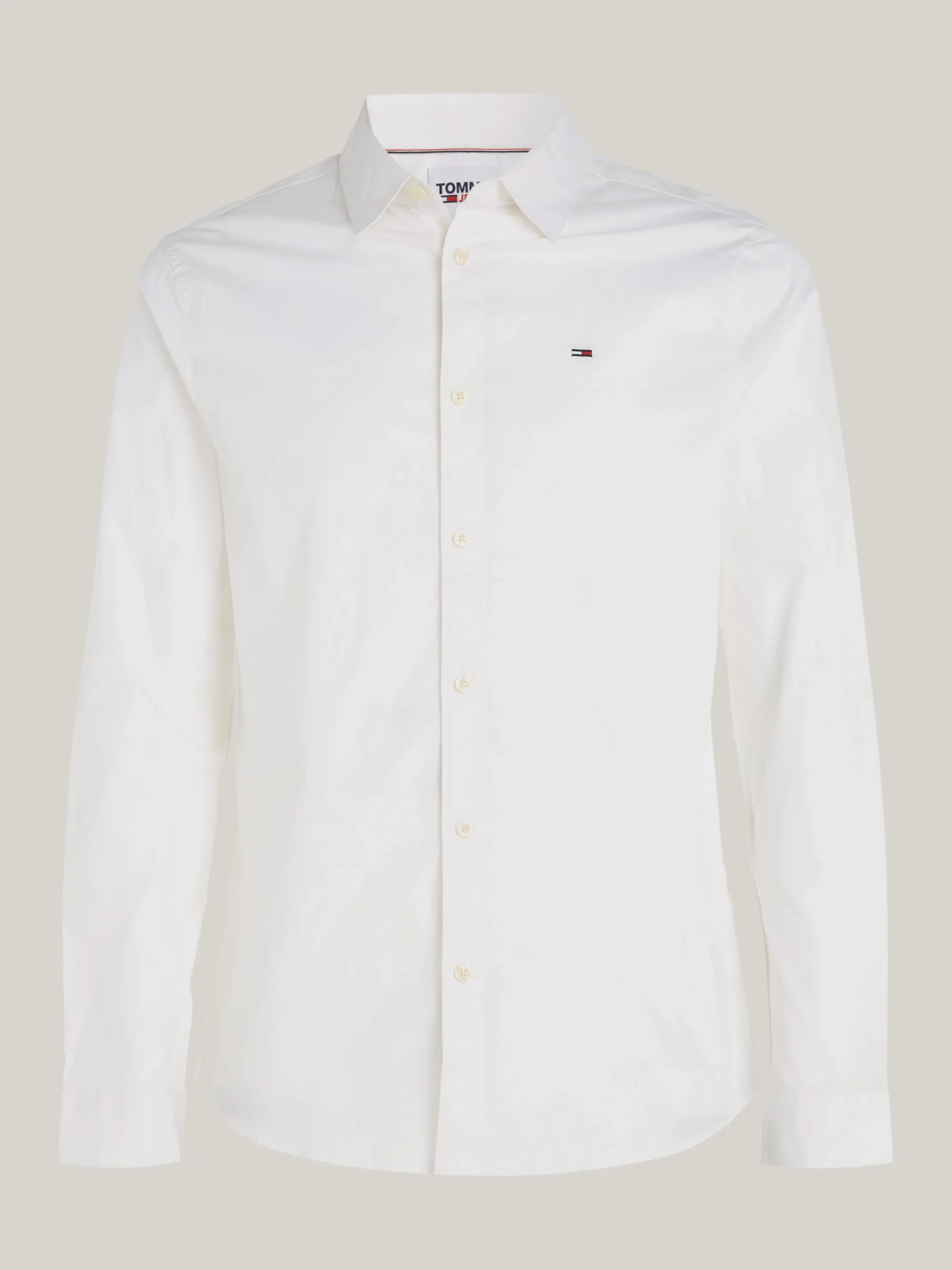 Koszule*Tommy Hilfiger Koszula O Wąskim Kroju Ze Stretchem CLASSIC WHITE