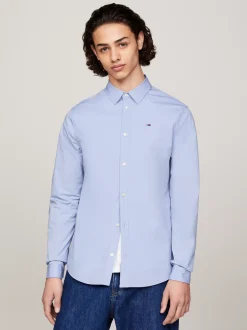 Koszule*Tommy Hilfiger Koszula O Wąskim Kroju Ze Stretchem LAVENDER LUSTRE