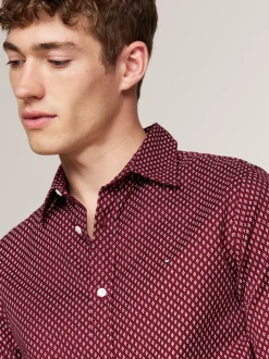 Koszule*Tommy Hilfiger Koszula O Wąskim Kroju Ze Wzorem ROUGE / MULTI