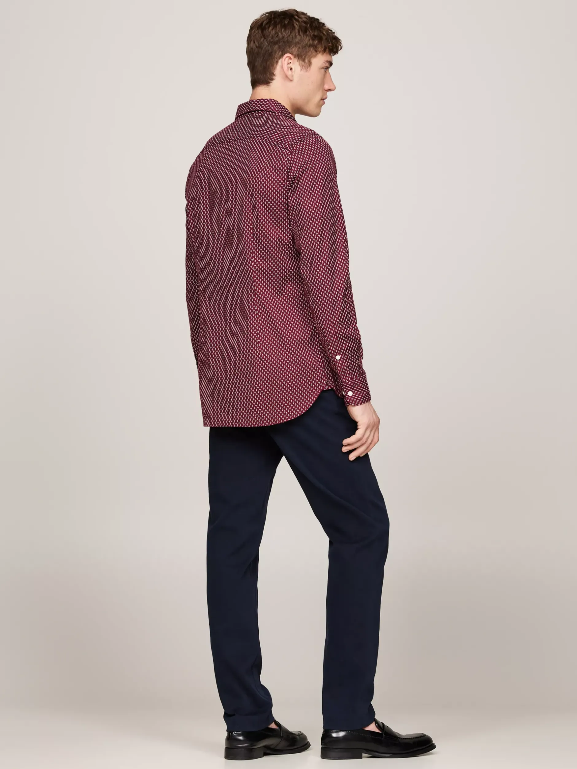 Koszule*Tommy Hilfiger Koszula O Wąskim Kroju Ze Wzorem ROUGE / MULTI