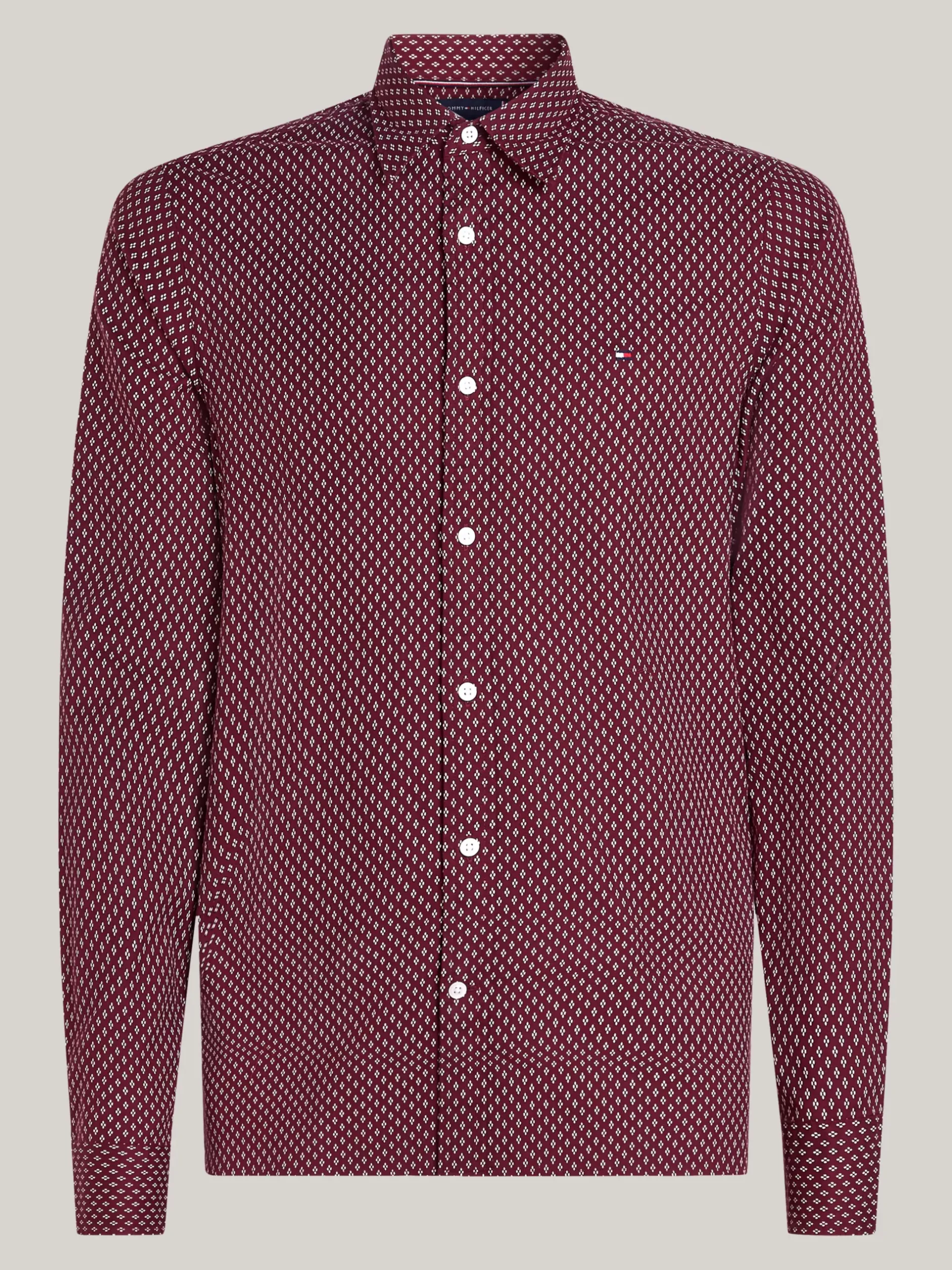 Koszule*Tommy Hilfiger Koszula O Wąskim Kroju Ze Wzorem ROUGE / MULTI