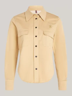 Koszule & Bluzki*Tommy Hilfiger Koszula O Wąskim Kroju Ze Stemplem TH Monogram BEECHWOOD