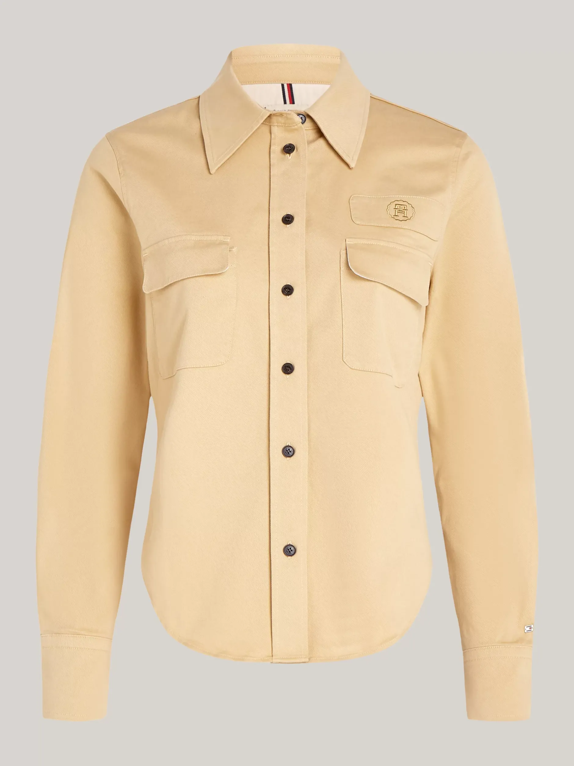 Koszule & Bluzki*Tommy Hilfiger Koszula O Wąskim Kroju Ze Stemplem TH Monogram BEECHWOOD