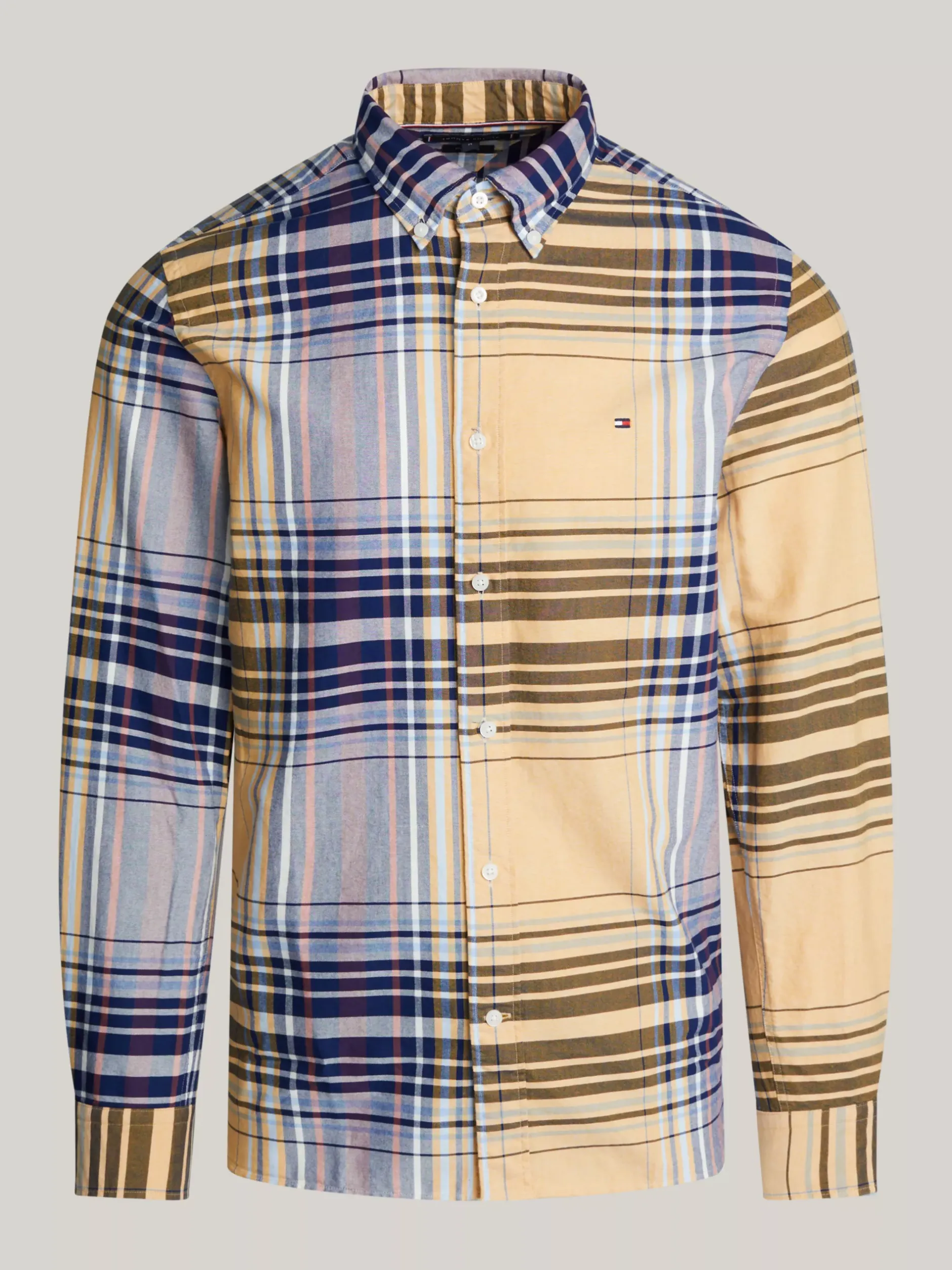 Koszule*Tommy Hilfiger Koszula Oxford O Regularnym Kroju W Kratę CITY YELLOW / MULTI