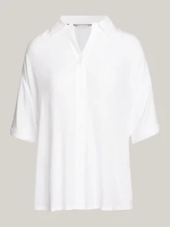 Stroje Kąpielowe*Tommy Hilfiger Koszula Plażowa TH Essential WHITE