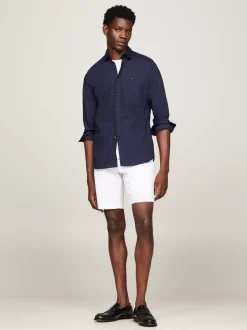 Koszule*Tommy Hilfiger Koszula Popelinowa TH Flex NAVY BLAZER