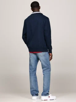 Koszulki Polo*Tommy Hilfiger Koszula Rugby O Kroju Oversize Z Emblematem DARK NIGHT NAVY