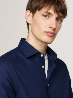 Koszule*Tommy Hilfiger Koszula Smart Casual Z Bawełny Dobby CARBON NAVY