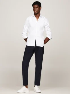 Koszule*Tommy Hilfiger Koszula TH Flex W Stylu Swobodnej Elegancji OPTIC WHITE
