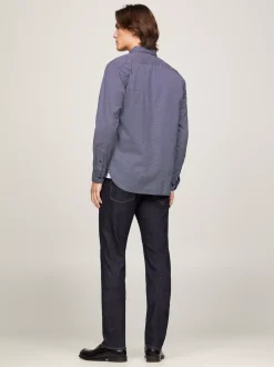 Koszule*Tommy Hilfiger Koszula TH Flex Z Geometrycznym Wzorem CARBON NAVY / WHITE