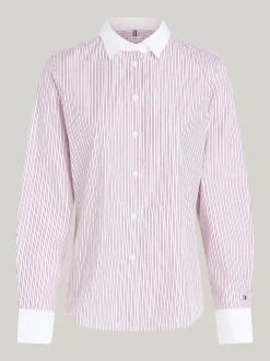 Koszule & Bluzki*Tommy Hilfiger Koszula W Kontrastowe Paski IVY STP/ PINK