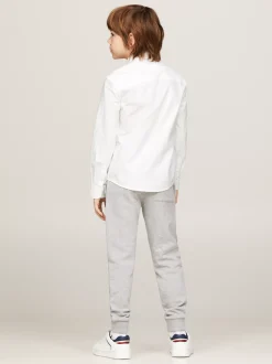 Koszule*Tommy Hilfiger Koszula Z Bawełny Typu Oxford Ze Stretchem WHITE