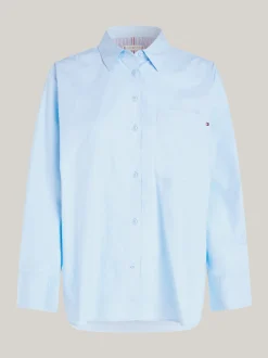 Koszule & Bluzki*Tommy Hilfiger Koszula Z Naszywaną Kieszenią I Flagą VESSEL BLUE