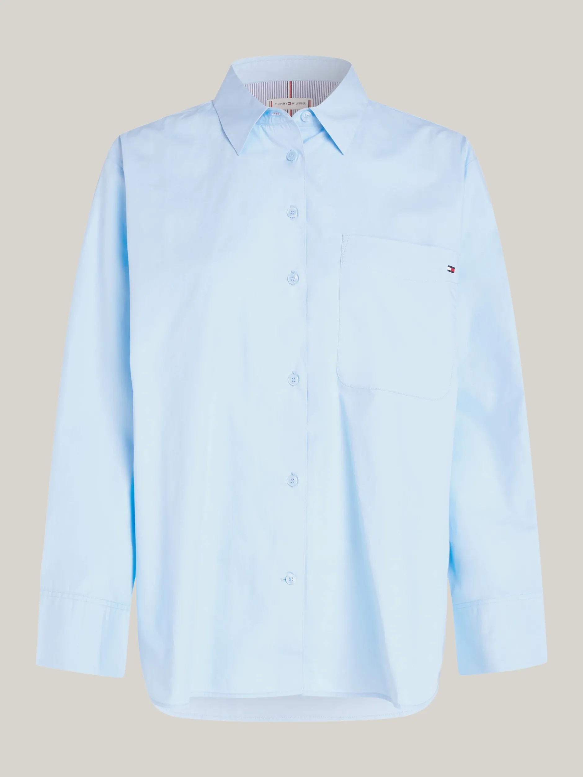 Koszule & Bluzki*Tommy Hilfiger Koszula Z Naszywaną Kieszenią I Flagą VESSEL BLUE