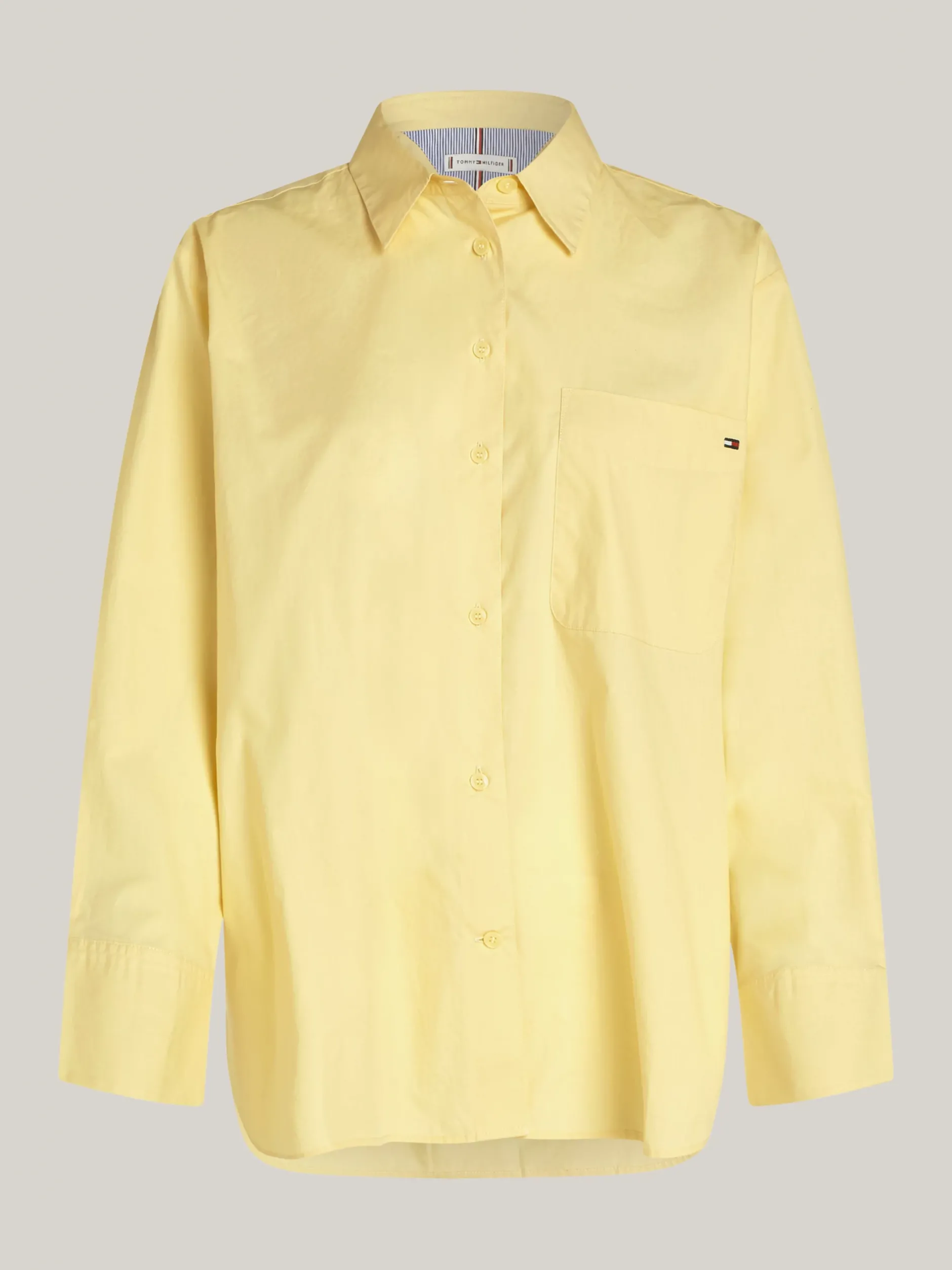 Koszule & Bluzki*Tommy Hilfiger Koszula Z Naszywaną Kieszenią I Flagą LEMON ZEST