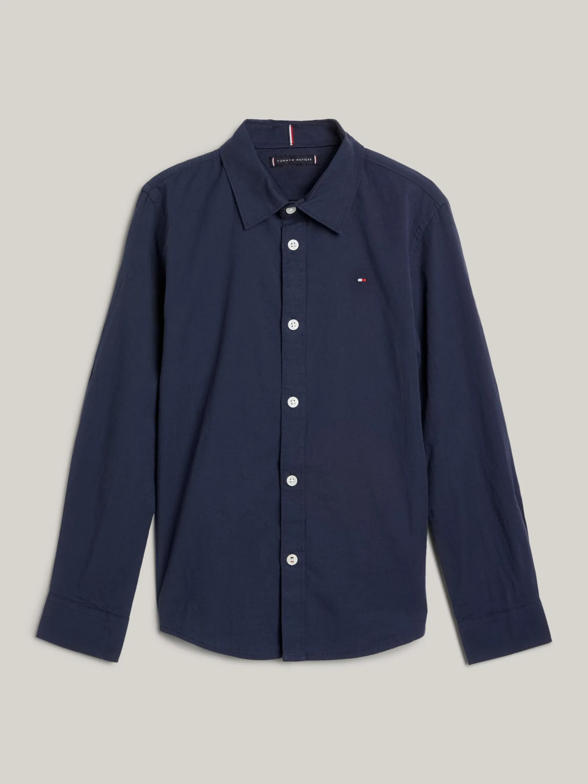 Koszule*Tommy Hilfiger Koszula Z Popeliny Bawełnianej Ze Stretchem TWILIGHT NAVY