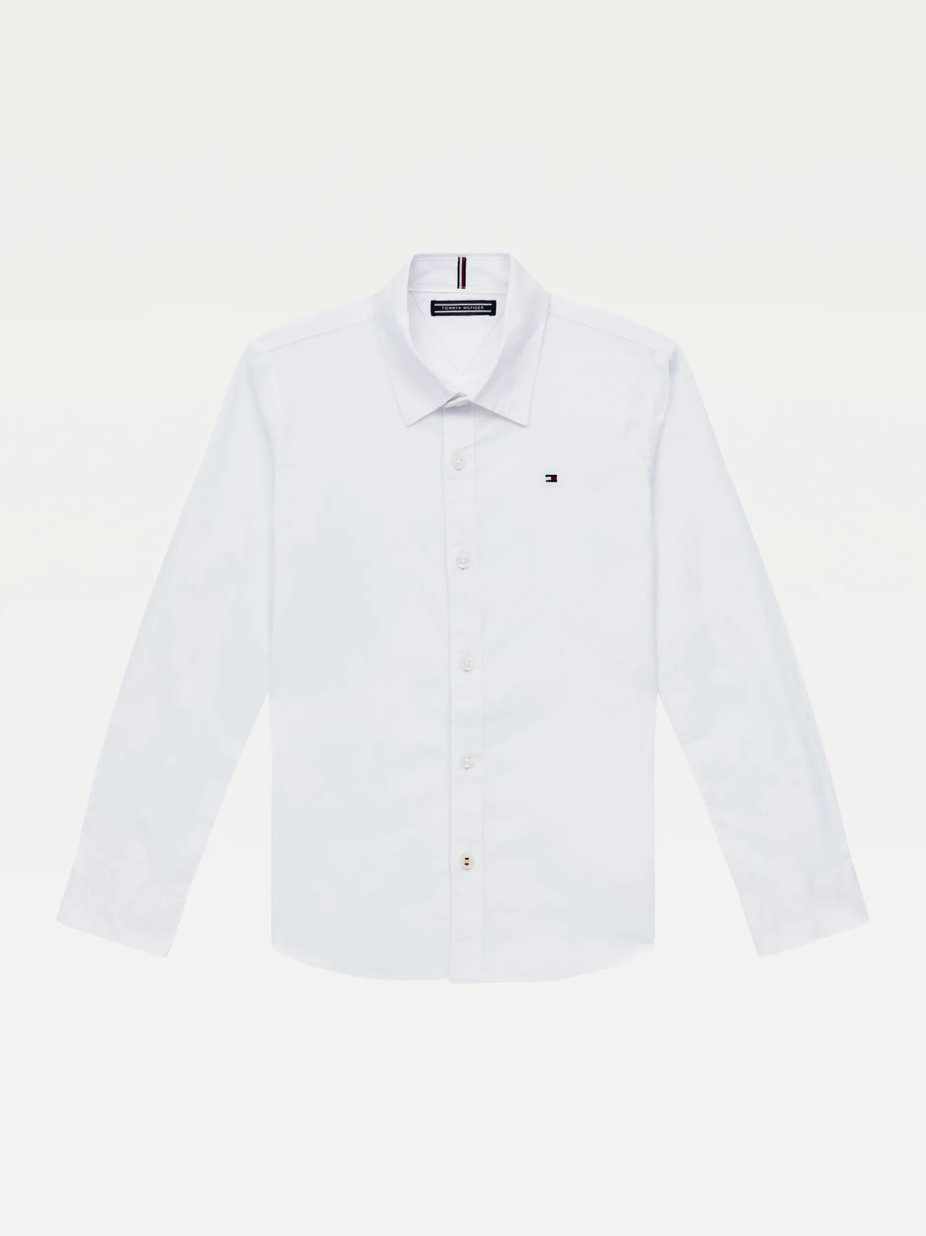 Koszule*Tommy Hilfiger Koszula Z Popeliny Bawełnianej Ze Stretchem WHITE