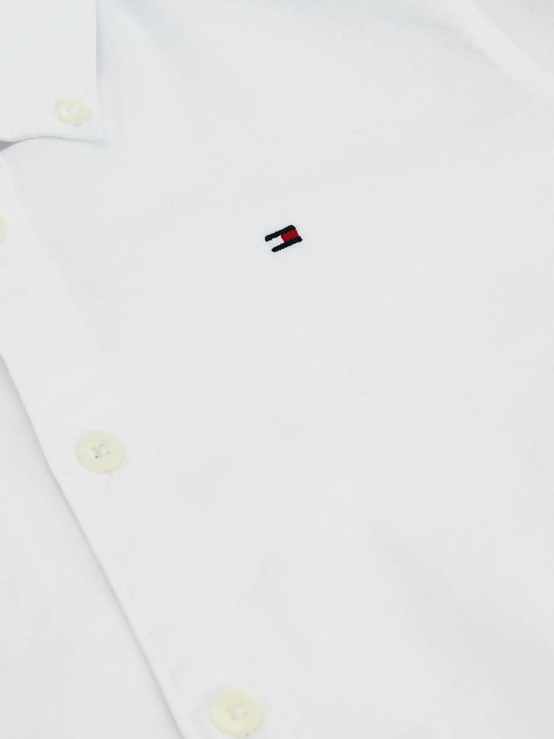 Koszule*Tommy Hilfiger Koszula Z Popeliny Bawełnianej Ze Stretchem WHITE