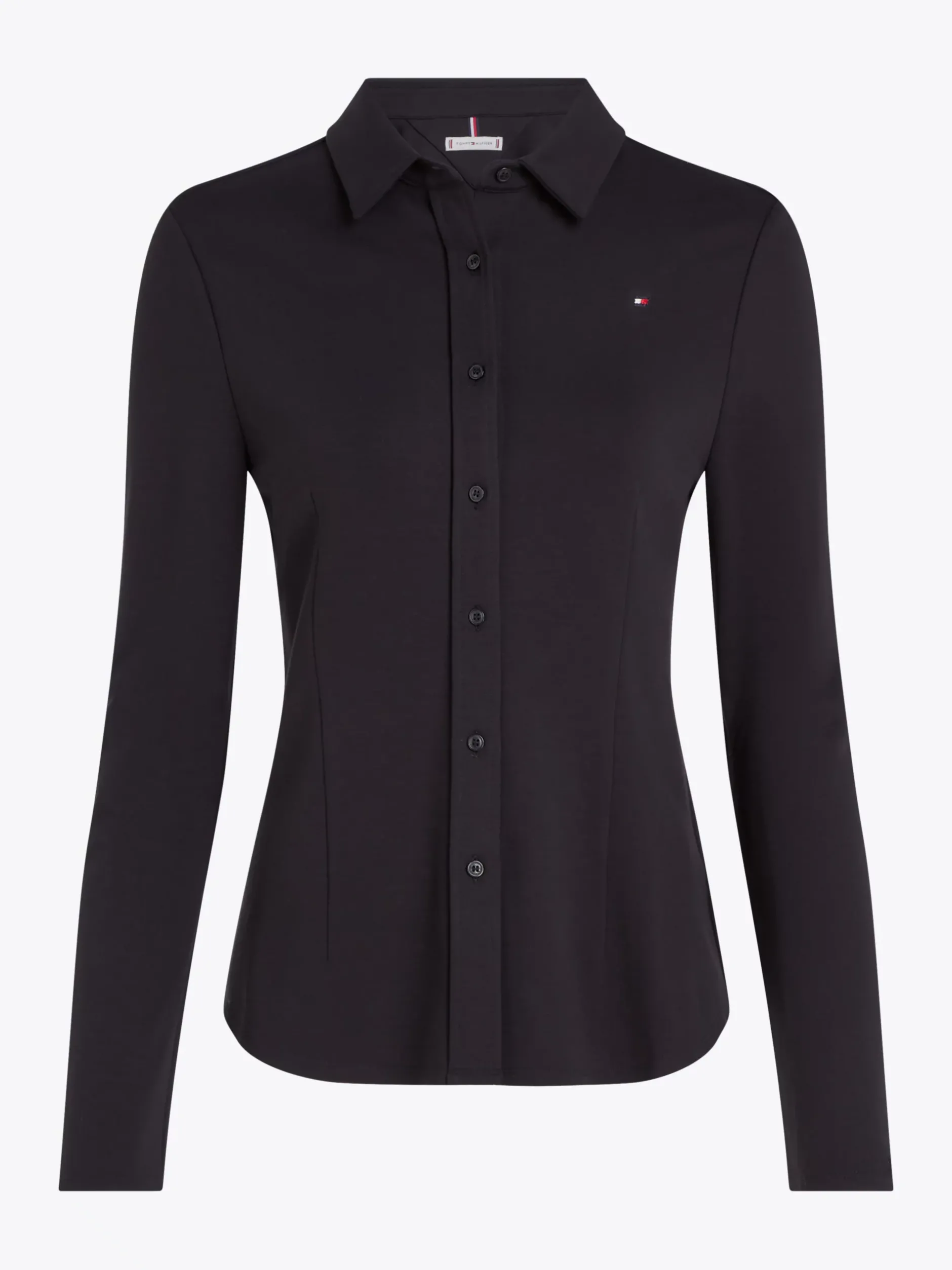 Koszule & Bluzki*Tommy Hilfiger Koszula Z Rozcięciami Na Mankietach BLACK
