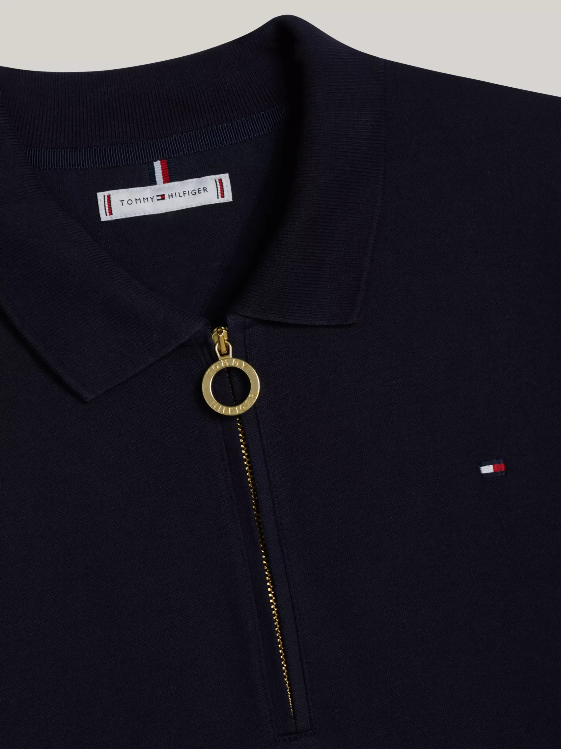 Koszulki Polo*Tommy Hilfiger Koszulka Polo Adaptive Z Haftem DESERT SKY
