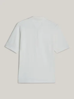 Koszulki Polo*Tommy Hilfiger Koszulka Polo Adaptive Z Haftem ECRU
