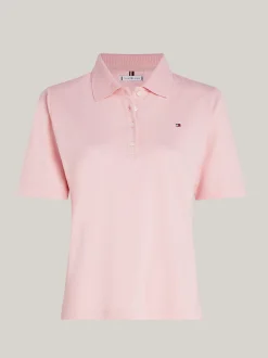 Koszulki Polo*Tommy Hilfiger Koszulka Polo Curve 1985 Collection DELICATE PINK