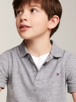 T-Shirty I Koszulki Polo*Tommy Hilfiger Koszulka Polo Hilfiger Monotype LIGHT GREY HEATHER