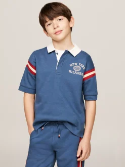 T-Shirty I Koszulki Polo*Tommy Hilfiger Koszulka Polo Hilfiger Monotype AEGEAN SEA