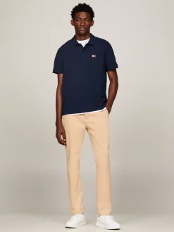 Koszulki Polo*Tommy Hilfiger Koszulka Polo O Regularnym Kroju Z Naszywką DARK NIGHT NAVY
