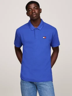 Koszulki Polo*Tommy Hilfiger Koszulka Polo O Regularnym Kroju Z Naszywką BRIGHT BLUE