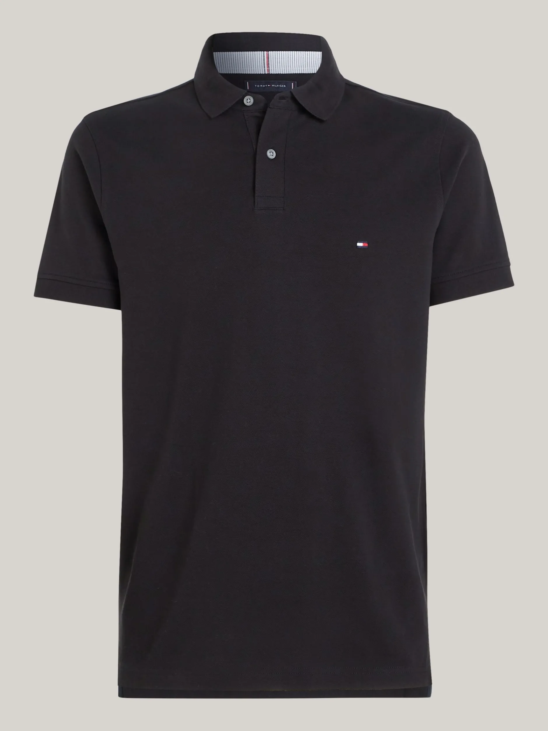 Koszulki Polo*Tommy Hilfiger Koszulka Polo O Regularnym Kroju Z Flagą 1985 Collection BLACK