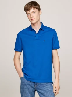 Koszulki Polo*Tommy Hilfiger Koszulka Polo O Regularnym Kroju Z Flagą 1985 Collection VIBRANT INDIGO