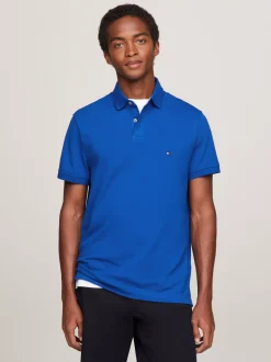 Koszulki Polo*Tommy Hilfiger Koszulka Polo O Regularnym Kroju Z Flagą 1985 Collection ULTRA BLUE