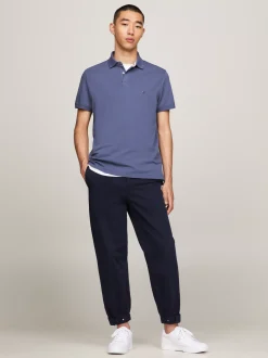 Koszulki Polo*Tommy Hilfiger Koszulka Polo O Regularnym Kroju Z Flagą 1985 Collection FADED INDIGO