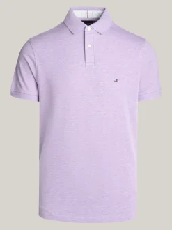 Koszulki Polo*Tommy Hilfiger Koszulka Polo O Regularnym Kroju Z Flagą 1985 Collection LAVENDER HEATHER