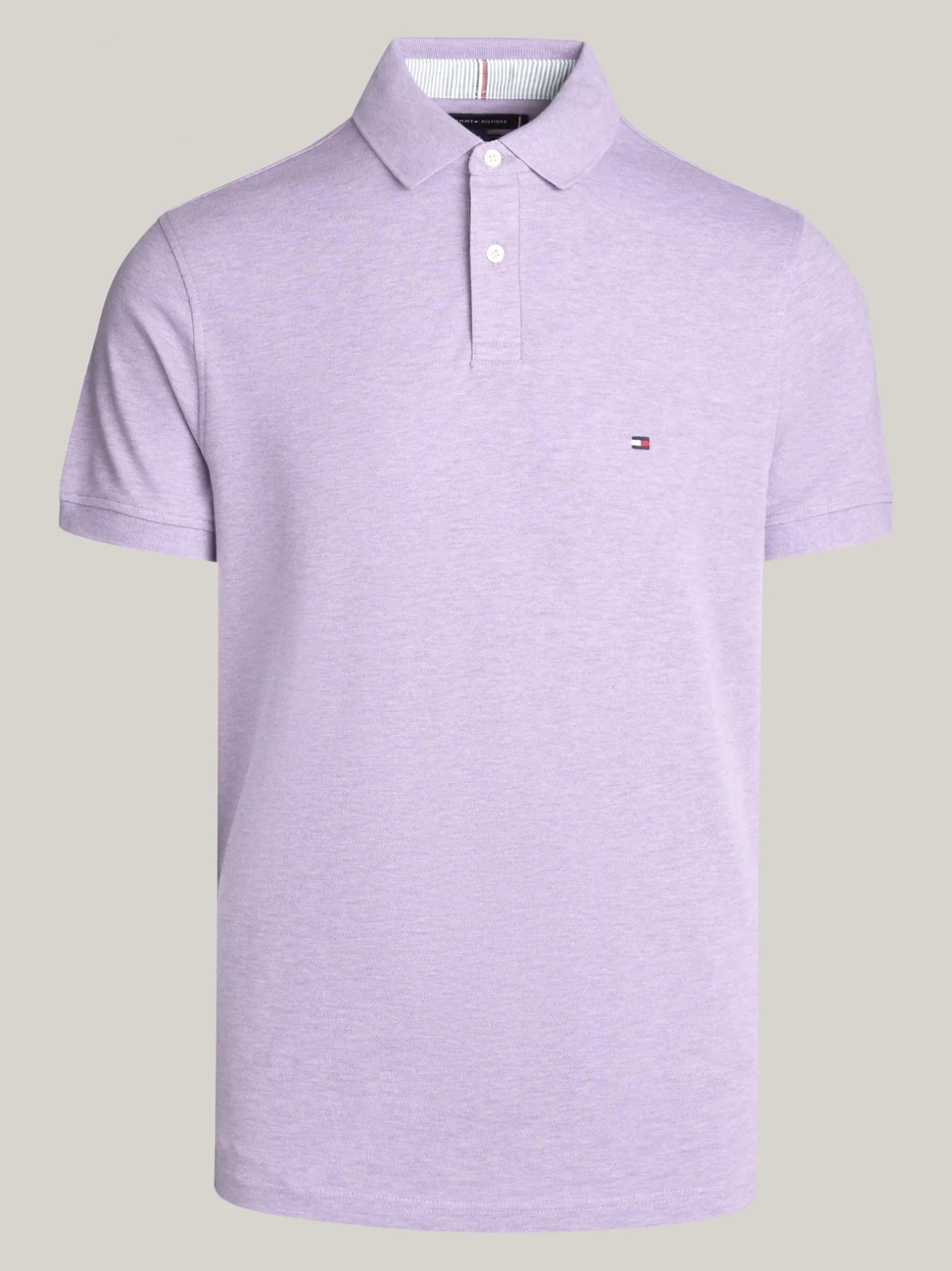 Koszulki Polo*Tommy Hilfiger Koszulka Polo O Regularnym Kroju Z Flagą 1985 Collection LAVENDER HEATHER