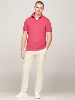 Koszulki Polo*Tommy Hilfiger Koszulka Polo O Regularnym Kroju Z Flagą 1985 Collection HERITAGE PINK