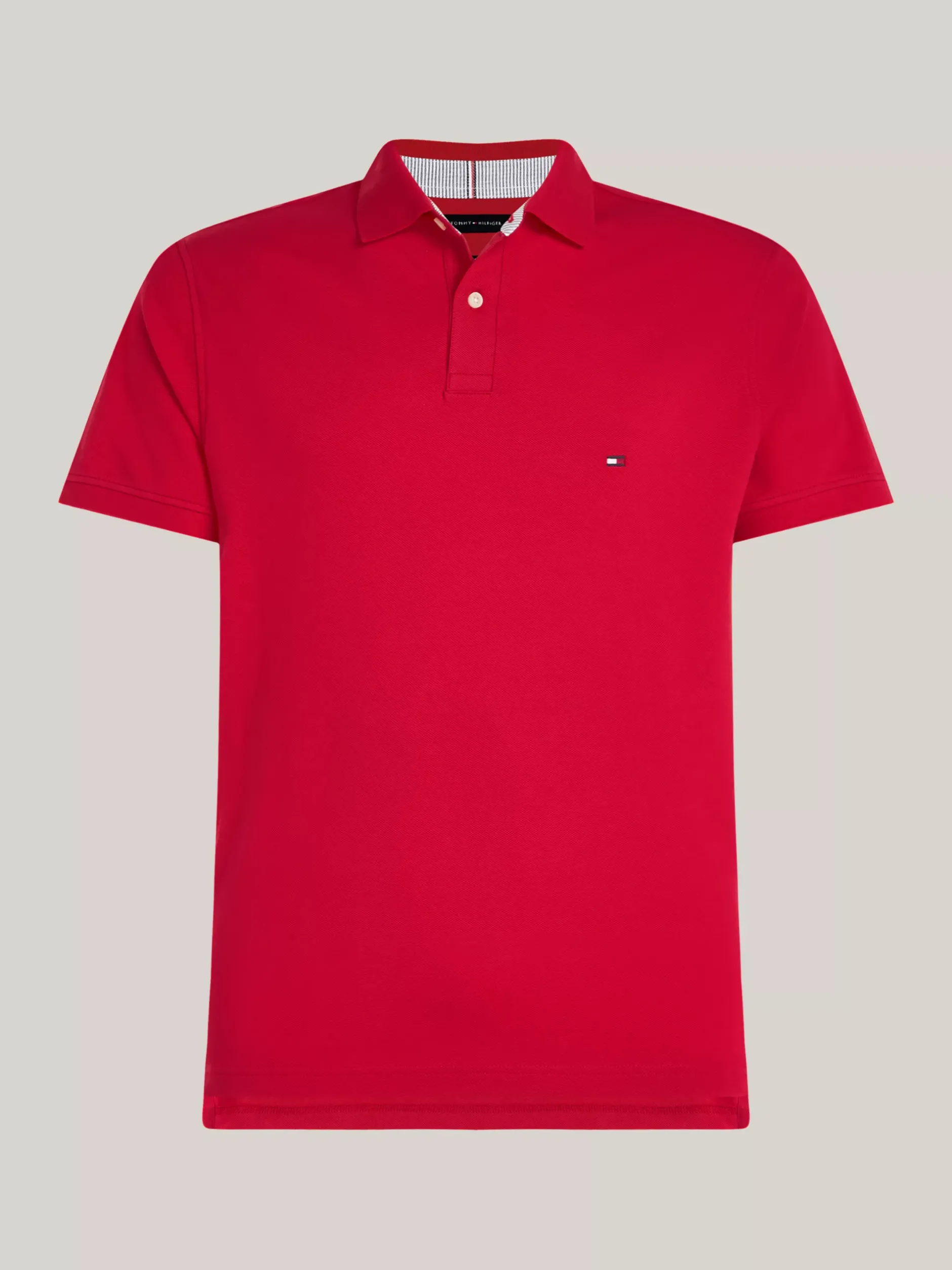 Koszulki Polo*Tommy Hilfiger Koszulka Polo O Regularnym Kroju Z Flagą 1985 Collection PRIMARY RED