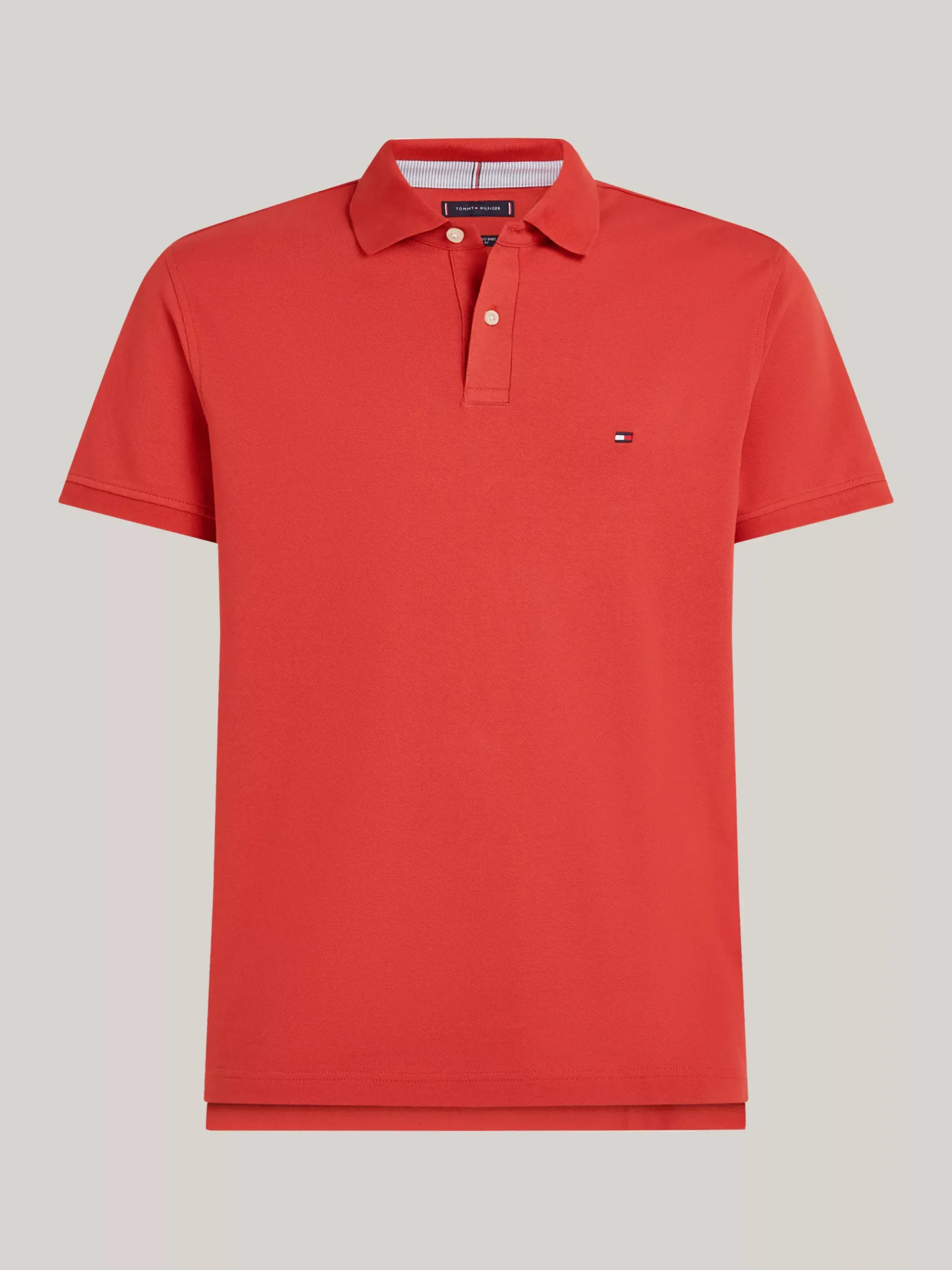 Koszulki Polo*Tommy Hilfiger Koszulka Polo O Regularnym Kroju Z Flagą 1985 Collection TERRA RED