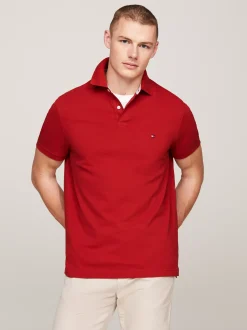 Koszulki Polo*Tommy Hilfiger Koszulka Polo O Regularnym Kroju Z Flagą 1985 Collection DARK MAGMA