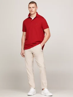 Koszulki Polo*Tommy Hilfiger Koszulka Polo O Regularnym Kroju Z Flagą 1985 Collection DARK MAGMA