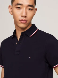 Koszulki Polo*Tommy Hilfiger Koszulka Polo O Wąskim Kroju DESERT SKY