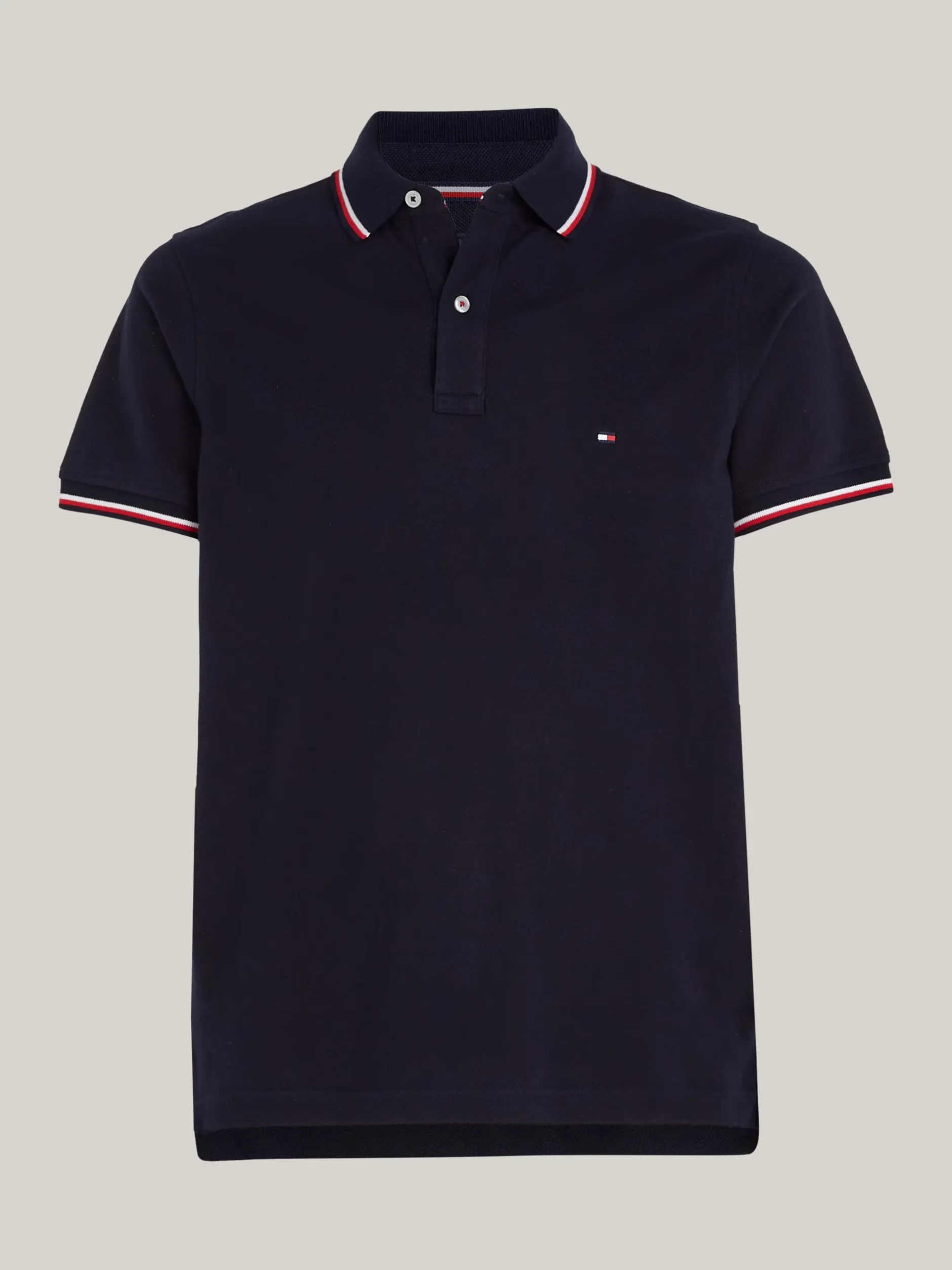 Koszulki Polo*Tommy Hilfiger Koszulka Polo O Wąskim Kroju DESERT SKY