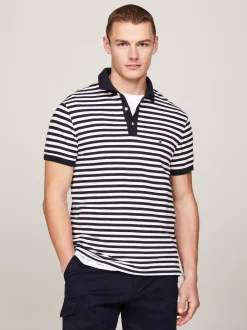 Koszulki Polo*Tommy Hilfiger Koszulka Polo O Wąskim Kroju 1985 Collection DESERT SKY/WHITE