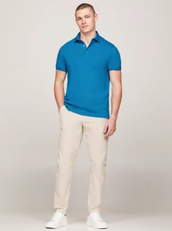 Koszulki Polo*Tommy Hilfiger Koszulka Polo O Wąskim Kroju 1985 Collection VIBRANT INDIGO