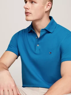 Koszulki Polo*Tommy Hilfiger Koszulka Polo O Wąskim Kroju 1985 Collection VIBRANT INDIGO