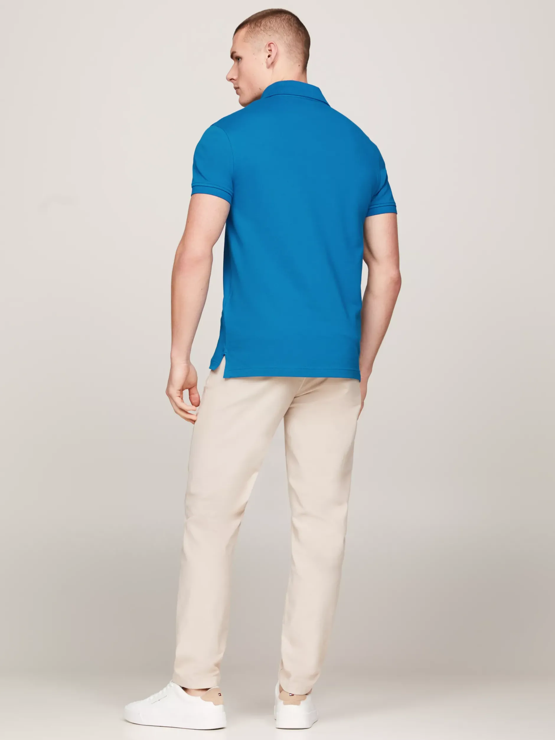 Koszulki Polo*Tommy Hilfiger Koszulka Polo O Wąskim Kroju 1985 Collection VIBRANT INDIGO