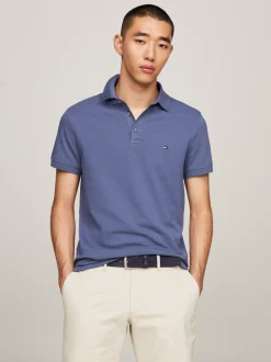 Koszulki Polo*Tommy Hilfiger Koszulka Polo O Wąskim Kroju 1985 Collection FADED INDIGO